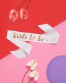 Bride to Be Sash, Bachelorette Party Sash Bachelorette Party Decorations Party Favors Accessories (White with Gold letters). 