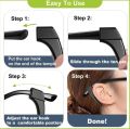 4pcs Anti-slip Silicone Ear Grip Glasses Eyeglasses Leg Ear Hook Stopper Bracket Fastener Accessories Temple Tip Eyewear Holder. 