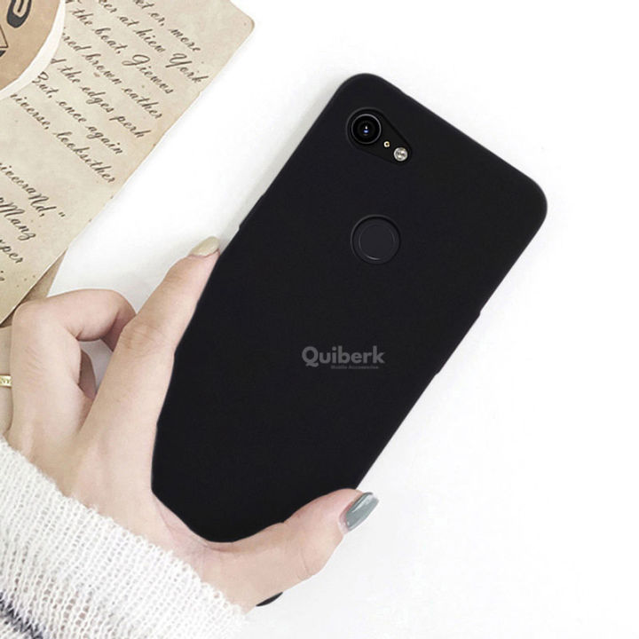 Quiberk%20for%20Google%20Pixel%203%20XL%20Shockproof%20Anti-Slip%20Soft%20TPU%20Sandstone%20Matte%20Back%20Case%20Cover%20-%20Image%203
