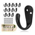 20PCS Wall Mounted Hooks, Metal Coat Hanger Hooks for Wall Hooks for Hanging Coats, Robe, Key, Towel, Cap, Coffee Cup. 