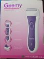 Geemy Rechargeable Lady Shaver GM-3073 | Underarms Bikini | Pubic Hair Removal | Silent Trimming | Rechargeable | Electric Shaver | Body Hair Trimmer for Women | Hair Removal Machine. 