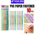 Paper Fastener Plastic 10pcs/pack Mix Colour. 