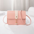 Contrast Women Shoulder Bag Simple Pearl Pendant Luxury Designer Handbag Messenger Bag Small Square Crossbody Mobile Phone Purse Moyao. 