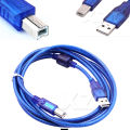 USB Male to USB Male Printer Data Cable 5 Meter Square Port Scanner Arduino Barcode Extension Cable Printer Data Cable Cp-2-3-900B. 