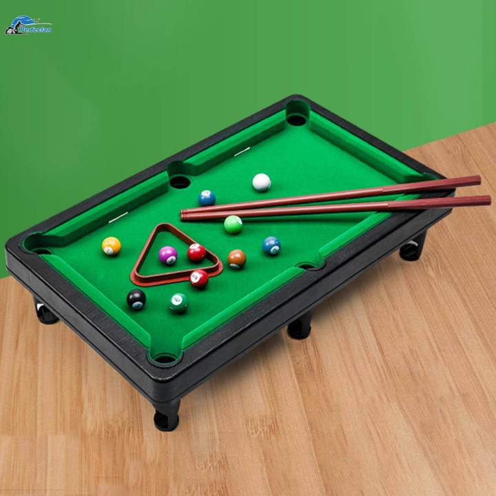 Mini Table Pool Toy Game Set Miniature Home Snooker Adults Dorm
