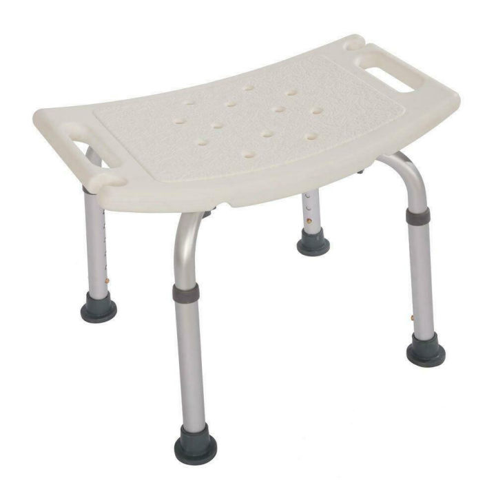 Migeet 7 Gears Height Adjustable Elderly Bath Tub Shower Chair Bench Stool Seat