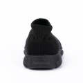 SPLENDOR BLACK CASUAL KNITTED SHOES FOR KIDS - TUK. 