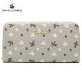 David Jones Paris women wallet pu leather female handbag small printing lady purse. 