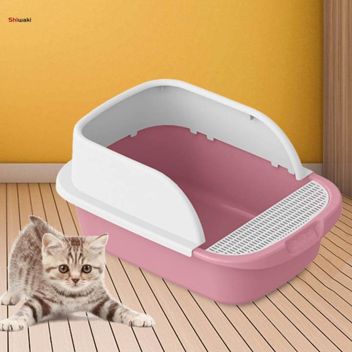 Cat%20Easy%20to%20Clean%20Anti%20Splashing%20Kitty%20Litter%20Pan%20with%20Cat%20Sandbox%20Pet%20Litter%20Tray%20-%20Image%202