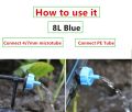 100pcs Drippers 8 L/H  Drip Irrigation System Fittings. 