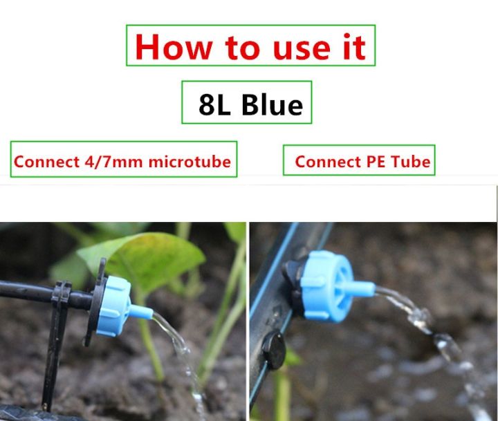 100pcs%20Drippers%208%20L/H%20%20Drip%20Irrigation%20System%20Fittings%20-%20Image%205