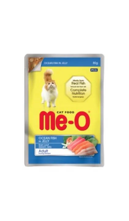 Me-O Adult Wet Food Ocean Fish in Jelly 80g
