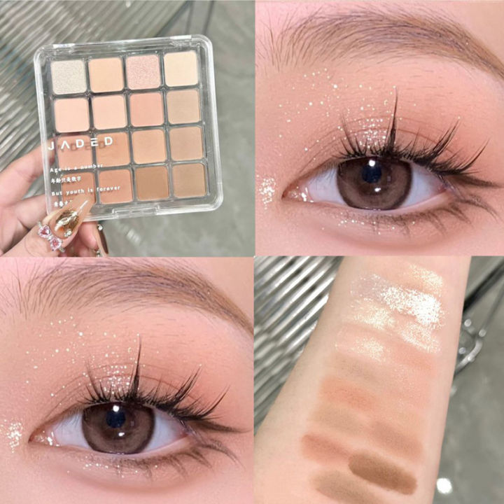 New%20Matte%20Eye%20Shadow%20Square%2016%20Color%20Eyeshadow%20Palette%20Matte%20Pearlescent%20Sequins%20Blush%20Eyeshadow%20Highlighter%20Contouring%20Serum%20-%20Image%204