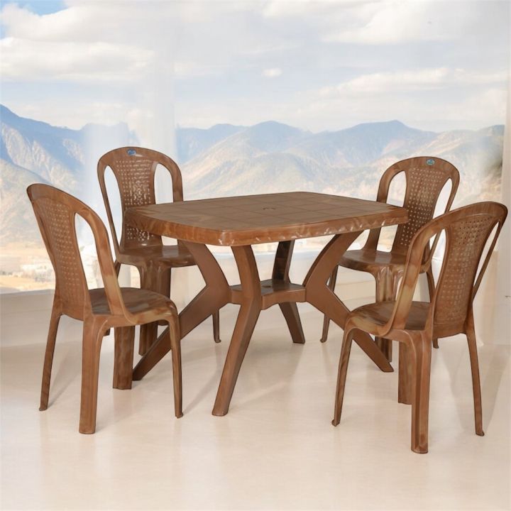 Wooden Dining Dining Table Set Plastic Price Nilkamal Plastic