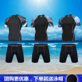 Swimsuit Men's Suit Sun Protection Long Sleeve Trousers Speed Dry Clothes Men Swimming Suit Shorts Anti-Embarrassment Swimsuit Men. 