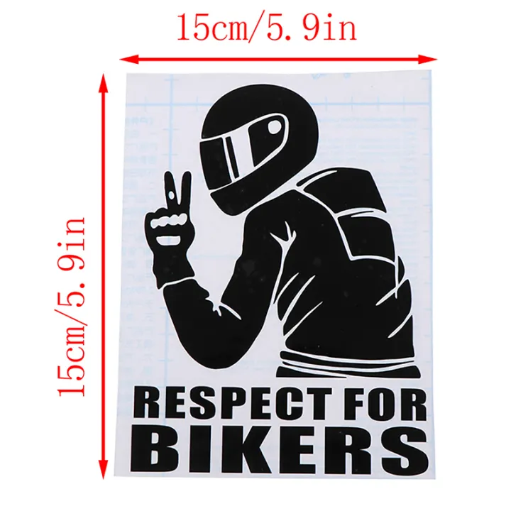 RESPECT%20FOR%20BIKERS%20Auto%20Decoration%20Car%20Bicycle%20Sticker%20Removable%20Decal%20Stickers%20-%20Image%203