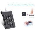 Mini USB Wired Numeric Keypad Numpad 18 Keys Digital Keyboard for Accounting Teller Laptop Windows Android Notebook Tablets PC (Black). 