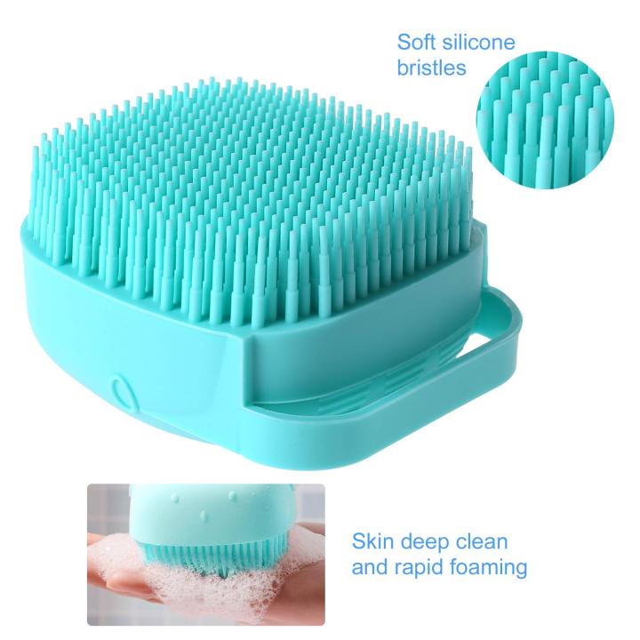 Silicone%20Shower%20Brush%20with%20Soap%20Dispenser,Ultra%20Soft%20Exfoliating%20Silicone%20Body%20Scrubber%20Bath%20Brush%20for%20Skin%20Exfoliation%20-%20Image%202