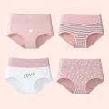 3Pcs High Waist Cotton Women's Panties Body Slimming Underwear Fashion Print Girls Briefs Plus Size Cute Panty Female Lingerie. 