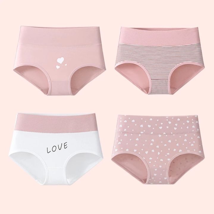 3Pcs%20High%20Waist%20Cotton%20Women's%20Panties%20Body%20Slimming%20Underwear%20Fashion%20Print%20Girls%20Briefs%20Plus%20Size%20Cute%20Panty%20Female%20Lingerie%20-%20Image%204