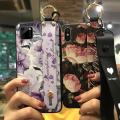 protective Fashion Design Phone Case For OPPO Realme C11 Flower Wristband Shockproof Anti-knock Kickstand Anti-dust ring. 