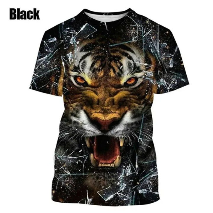 New fashion menwomen T-shirt Tiger 3D printing summer t shirt animal short sleeves tops hombre ropa streetwear quality tees top