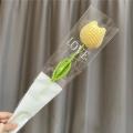 wool DIY Crochet Tulips  40cm Handmade Flower Bouquet Woven  Tulip for Home Decor Gift Idea Crafting Enthusiasts Educational Activity Special Occasions. 