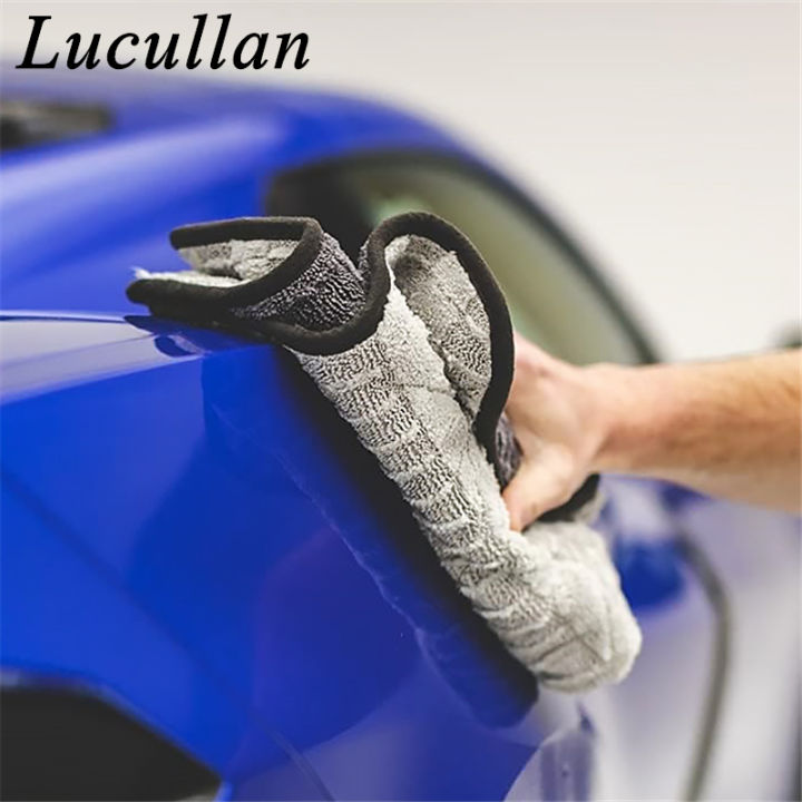 Lucullan%2024x36%20Premium%20Hybrid%20Twist%20Loop%2070/30%20Blend%20Microfiber%20Drying%20Towel%20Unique%20Pattern%20Max%20Drying%20-%20Image%203