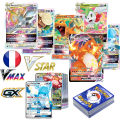 Hot Holographic Pokemon Cards Scarlet Violet New ex Vstar Vmax GX in English Letter with Rainbow Arceus Shiny Charizard Kid Gift. 