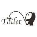 【WEJA】Cute Penguin Tet Lid Sticker Decoration Mark Bathroom Cover Commode WC Decorative DIY S-adhesive Vinyl Art Decal Wall. 