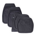 Universal Black Colour Front And Rear  Bucket Mats 5Pcs Full Carpet Set. 