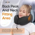 Travel Pillow 100% Pure Memory Foam Neck Pillow, Comfortable & Breathable Cover. 