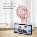 Eyelashes, silent cooling fan, with base, makeup table, small cooling, wind, USB charging, handheld fan, portable outdoor fan. 