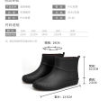 Japanese Rain Shoes Women Non-Slip Tendon Bottom New Stylish Rubber Shoes Work Rain Boots Women's Short Waterproof Boots. 