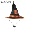 Pet Transformation Outfit Pet Costume Cat Hat Pumpkin Print Cape Cute Transformation Outfit Three-dimensional Pet Hat. 