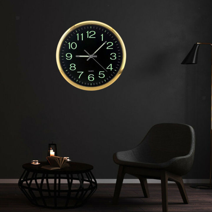 12%20Inch%20Round%20Large%20Luminous%20Wall%20Clock%20Glow%20in%20the%20Dark%20Non-Ticking%20Indoor%20Decor%20-Golden%20-%20Image%206