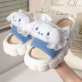 【ZIME】Zhao Lusi's same slippers spring and summer women's Kuromi children's deodorant four-season linen. 