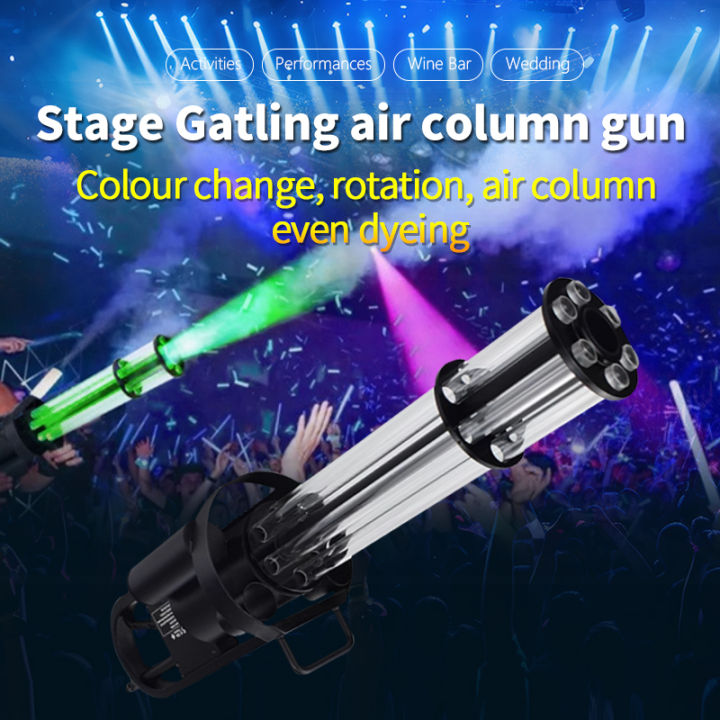 Handheld Led Co2 Gun RGB 3IN1 Satge Gatling Air Column Gun Luminous Fog ...