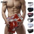 0850 1Pcs PUMP Tight Polyester Underwear Men Jockstrap Briefs New Arrival Men Bikini Underpants Male Panties Letter Mens Innerwear H389. 