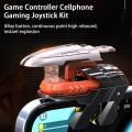 1 Set Game Trigger Joystick Convenient Zinc Alloy Low Latency Phone Supplies Mobile Game Controller Mobile Game Joystick. 
