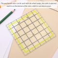 IMZAY 1PCS Acrylic Patchwork Aligned Ruler Transparent Student Drawing Ruler Office Measuring Supplies Tailor Sewing Tools. 