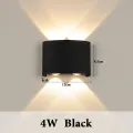 Led Wall Lamp 4w 6w 8w Wall Sconce Indoor Outdoor Lighting Bedside Decor Lamps Wall-mounted Black Body Wall Light For Home Garden. 