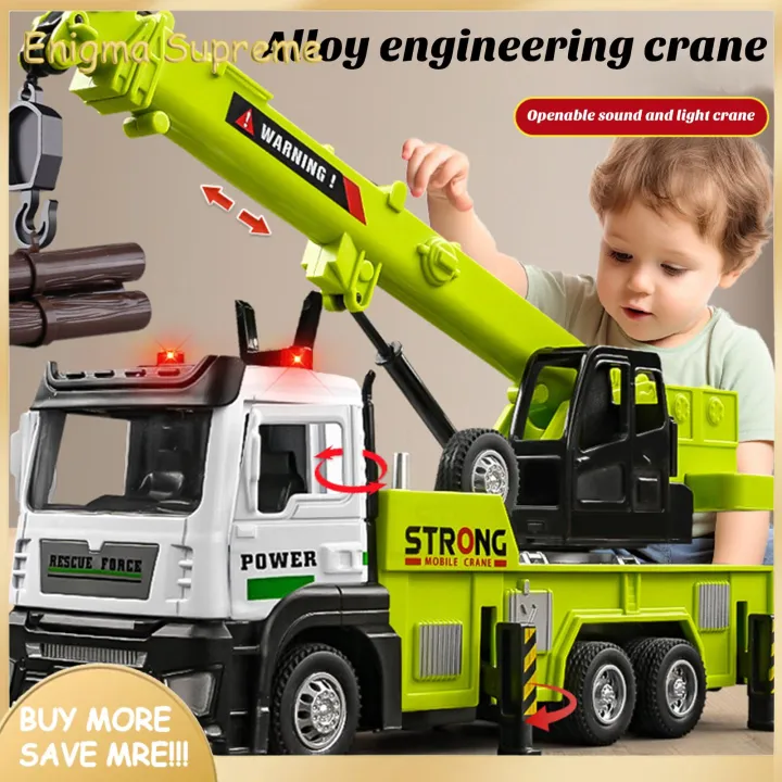 Enigma-%20Movable%20Joints%20Truck%20Toy%20Interactive%20Crane%20Truck%20Toy%20with%20Lights%20Sounds%20for%20Kids%20Perfect%20Birthday%20Gift%20for%20Boys%20Realistic%20Construction%20Vehicle%20Model%20Construction%20Truck%20Toy%20-%20Image%204