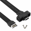 USB 3.1 Front Panel Type E Male To USB-C Type C Expansion Cable Computer Motherboard Connector Wire Cord Line, 30Cm. 