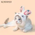 Warm Pet Hat Adorable Bunny Rabbit Ear Hat for Cats Small Dogs Perfect Halloween Party Costume Accessory for Pets Pet Costume Hat. 
