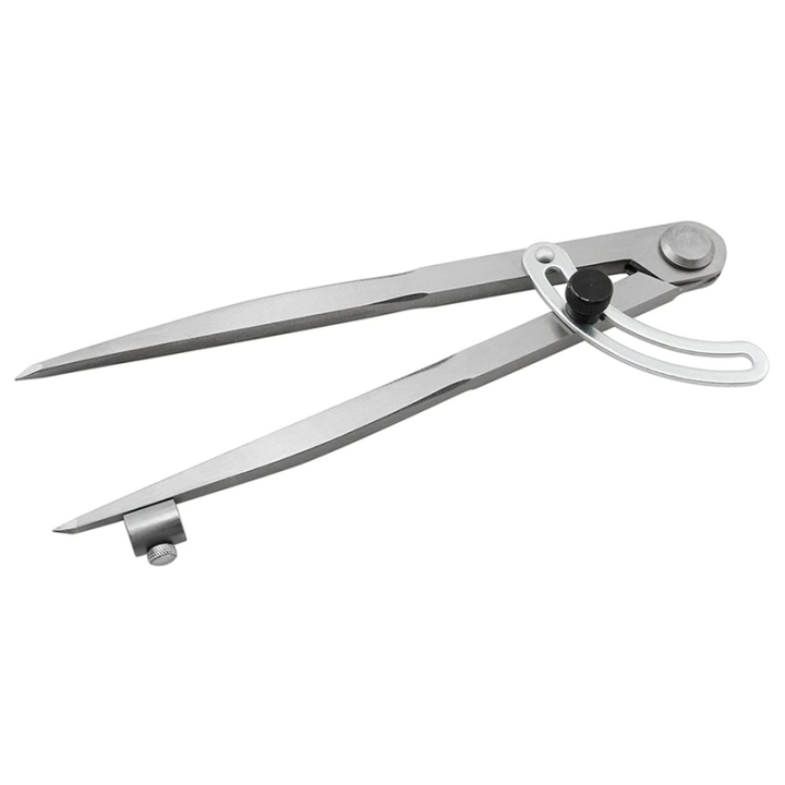 3pcs%208%20Inch%20Compass%20200mm%20Precision%20Wing%20Divider%20Scribe%20Tool%20with%20Pencil%20Holder%20for%20Geometry,%20Wood,%20Metal%20and%20Leather%20-%20Image%206