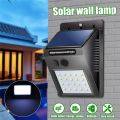 Smart 20 LED Solar Lights Outdoor Waterproof Solar Motion Sensor Light Outside Wall Lamp for Driveway Patio Garden Path. 
