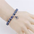 Blue Eye Resin Temperament Casual Hip Hop Series Personality Fatima Palm Devil Eyeball Bracelet Party Date. 