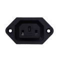 250V 10A Power Connector IEC 320 C14 Plug to C13 Socket & AC 250V 10A IEC 320 C13 Panel Mount Plug Connector Socket. 