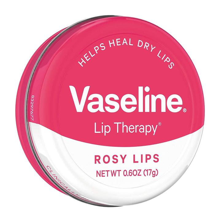 Vaseline Lip Therapy Lip Balm Tin, Rosy Lips, 0.6 Ounce 17g